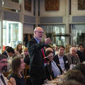 Image of Colin Mills making a speech at the celebratory dinner 