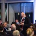 Image of Colin Mills making a speech at the celebratory dinner 