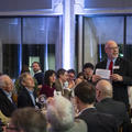 Image of Colin Mills making a speech at the celebratory dinner 