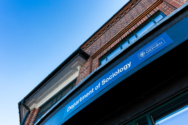Image of the Department of Sociology sign