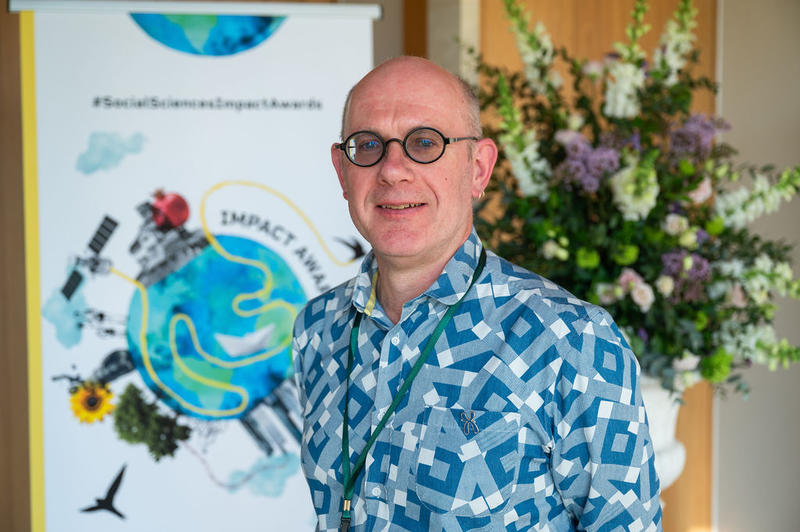 Image of Michael Biggs at the Social Sciences Impact Awards 2025 