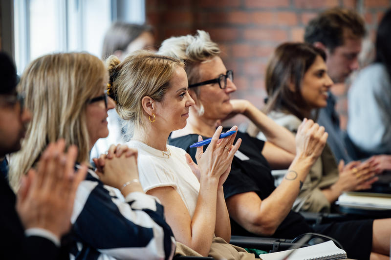 Image of audience from industry collaboration workshop