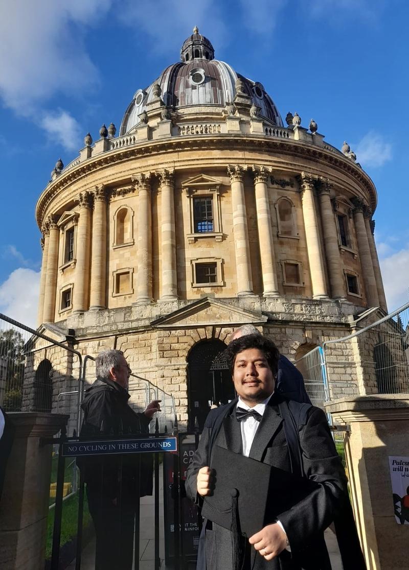 Anupam Roy following his matriculation ceremony