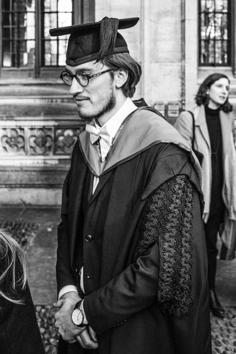 Image of Clemens Jarnach during his MSc graduation