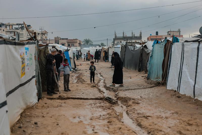 Image of a refugee camp in Gaza