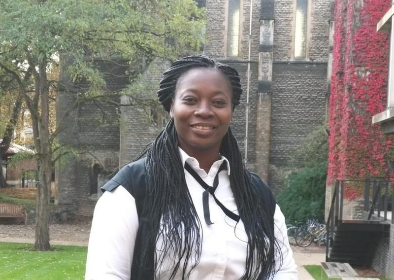 Image of Naa Mensah in subfusc dress