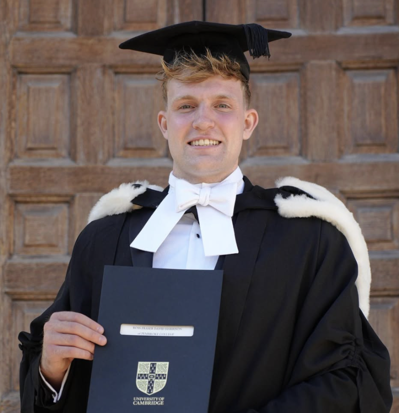 Image of Ross Harrison at graduation 