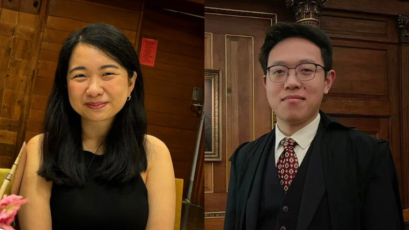 Images of Grace Cheong and Jiaxuan Li 