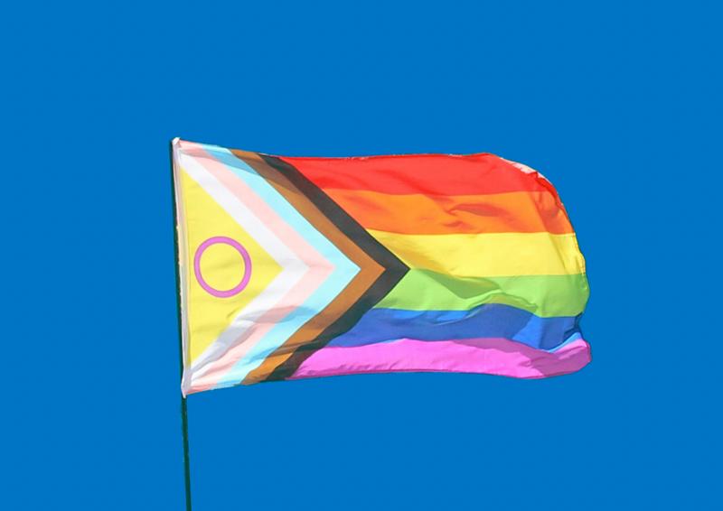 LGBTQ pride progress flag