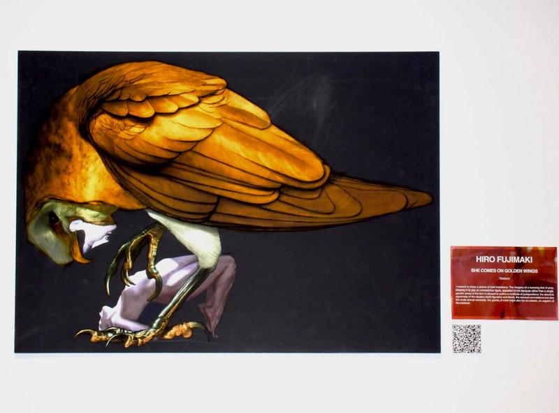 Image of artwork at Girlpane's exhibition 