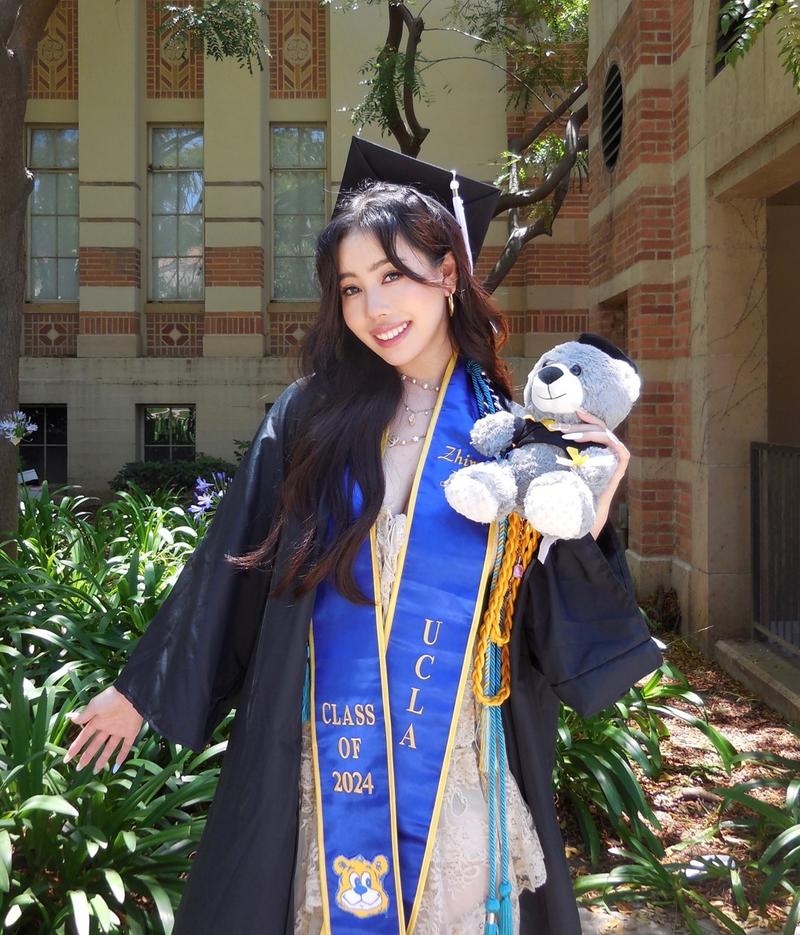 Image of Zhiwo Xu graduating from UCLA