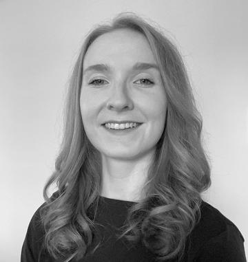 Black & white image of Natalie Hargrave