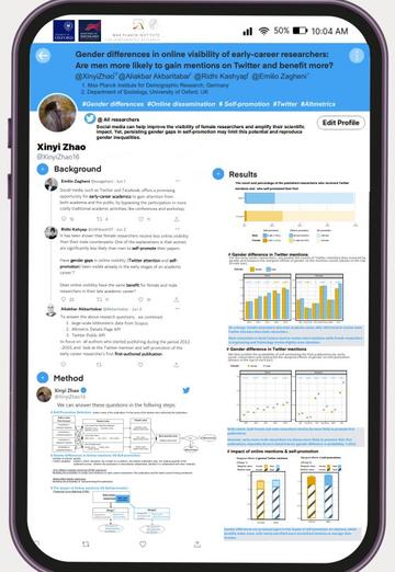 Research poster by DPhil student Xinyi Zhao