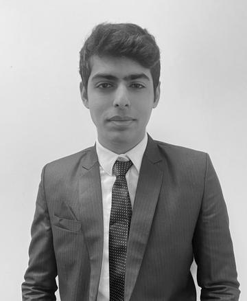 Black & white image of Aasif Jamal 