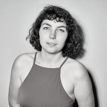 Black and white image of Lea Bonasera