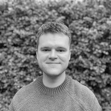 Black and white image of Morten Thomsen 