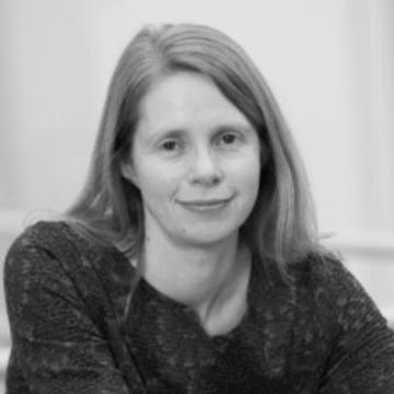 Black & white image of Rachel Brooks