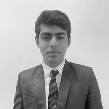 Black & white image of Aasif Jamal 