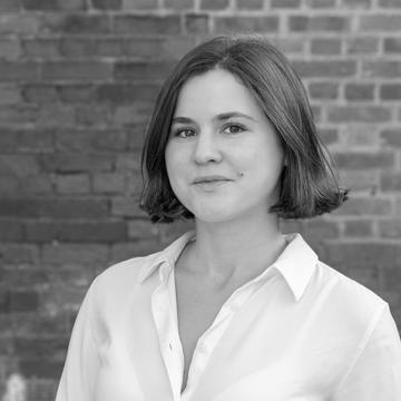 Black and white image of Emilia Ziosi