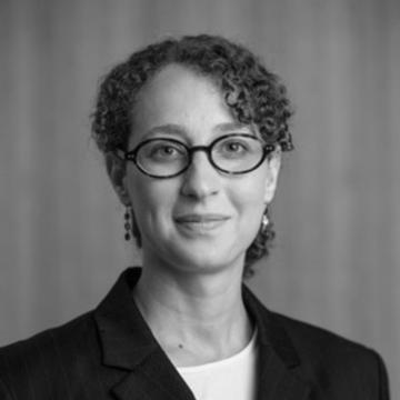 Black and white image of Jasmin Abdel Ghany