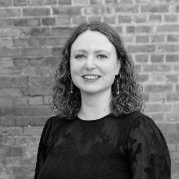 Black & white image of Laurel Millen-Quinn