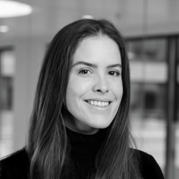 Black and white image of Lynn Schneider