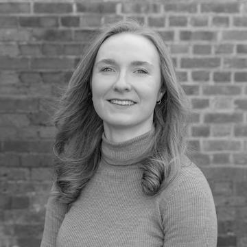 Black and white image of Natalie