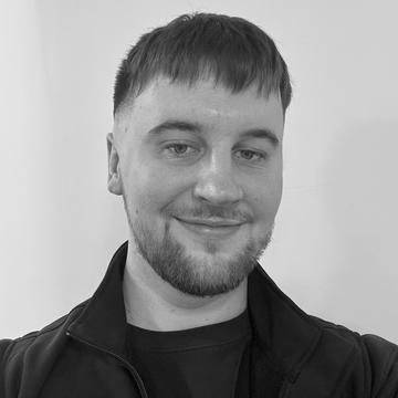 Black & white image of Scott Matthews