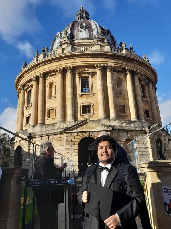 Anupam Roy following his matriculation ceremony