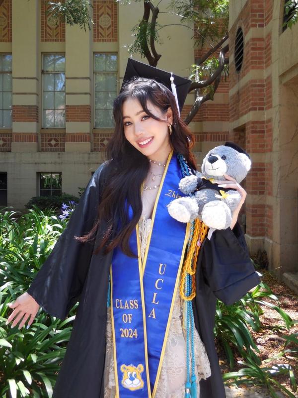 Image of Zhiwo Xu graduating from UCLA
