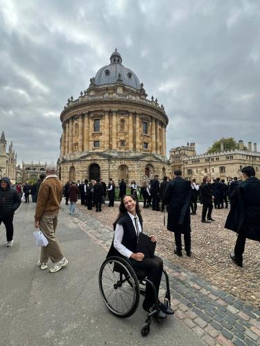 Image of Dakota J Betts in front of the Radcliffe Camera