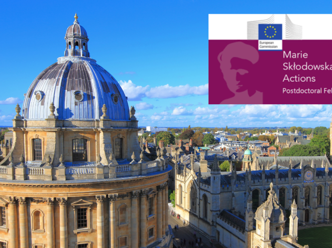 Image of Radcliffe Camera with logo for MSCA