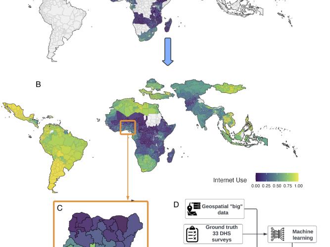 Maps from the study