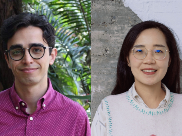 Images of Gabriel Funari and Xinyi Zhao 