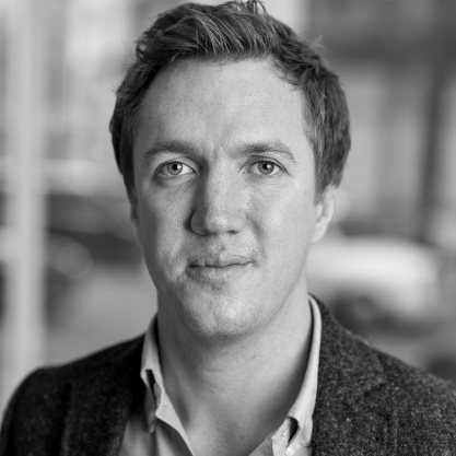 Black and white image of Neil Ketchley