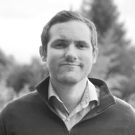 Black & white image of Casey Breen