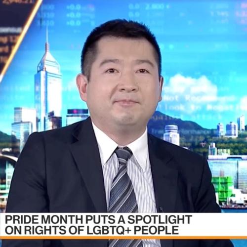 Yiu-tung Suen speaks on television