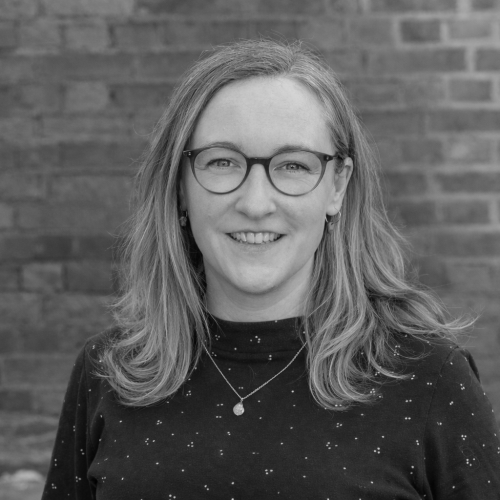 Black and white image of Laura O'Mahony