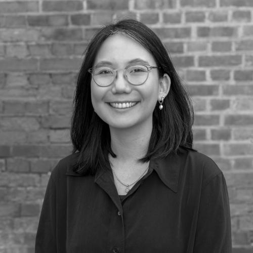 Black and white image of Grace Chang