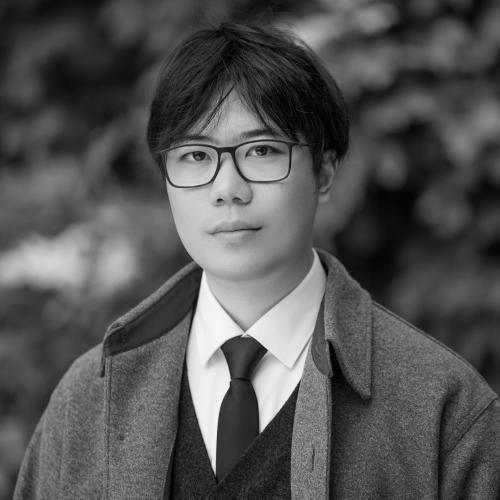 Black & white image of Haohao Lei