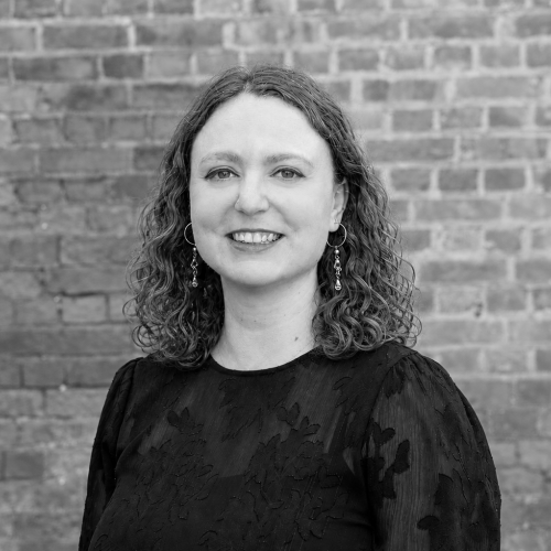 Black & white image of Laurel Millen-Quinn
