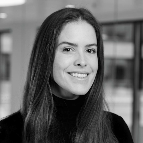 Black and white image of Lynn Schneider