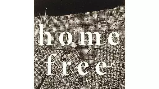 Book cover of Home Free - featuring an illustration of an aerial view of a city and the text 'Home Free'