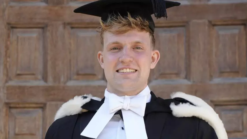 Image of Ross Harrison at graduation