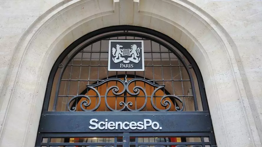 Entrance to Sciences Po in Paris