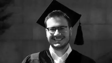 Black & white image of Cihan Ünsal