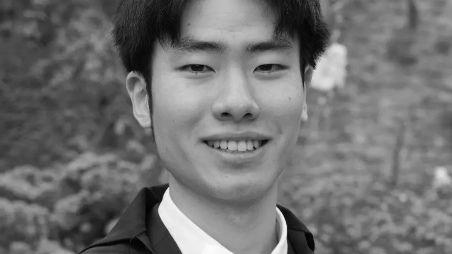 Black & white image of Rin Tsuboyama