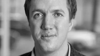 Black and white image of Neil Ketchley