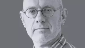 Black & white image of Michael Biggs
