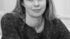 Black & white image of Rachel Brooks